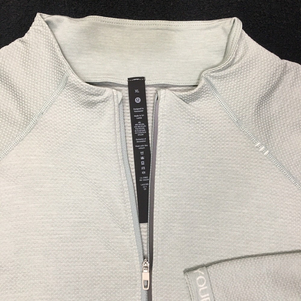 Lululemon Metal Vent Tech 1/2 Zip 2.0 Mint Performance Mock Neck Long Sleeve - Picture 4 of 11